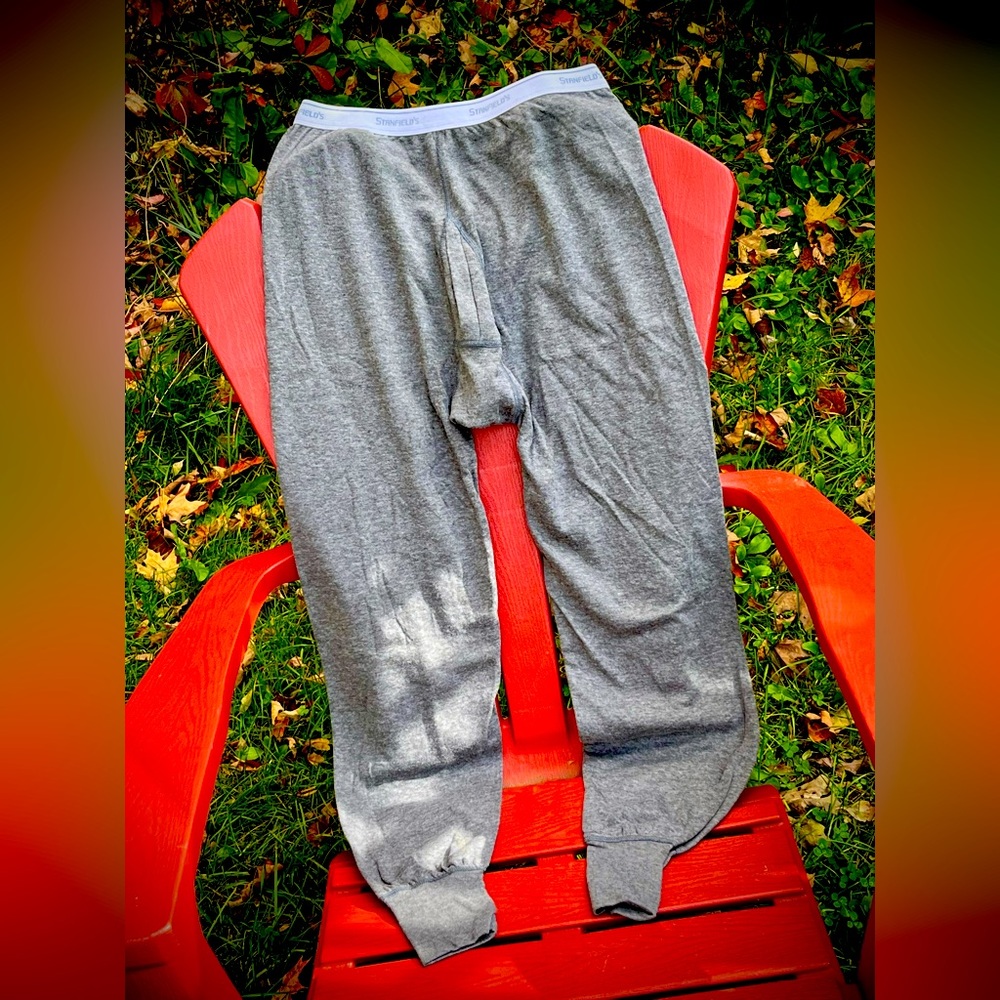 Stanfield’s Irregular Two Layer Bottoms - Grey / White - Men M